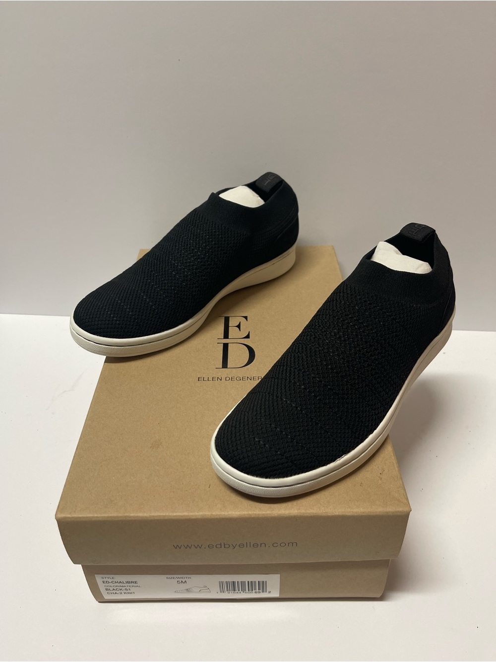Ed by Ellen Tracy Black Slip On Sneakers